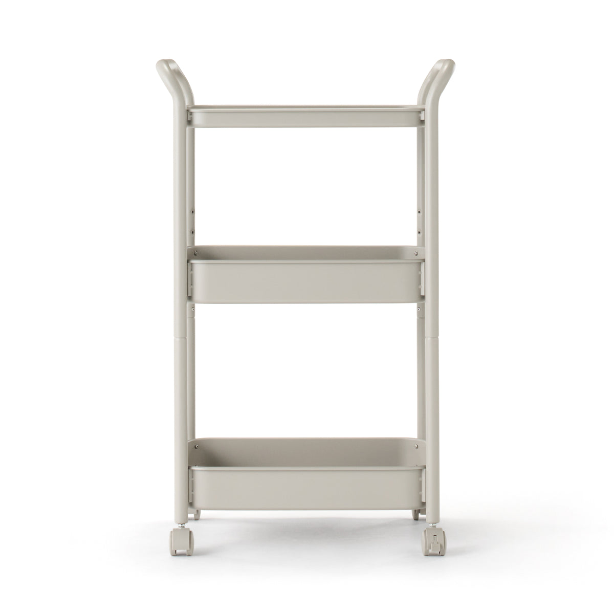 Steel Pipe Wheeled Rack - Warm Grey | Utility Cart | MUJI Canada