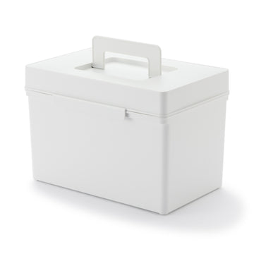 Polypropylene Accessory Carry Box - White Grey MUJI