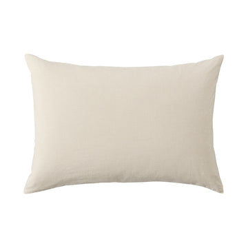 Washed Cotton Pillowcase - 50 x 70 cm Light Beige MUJI