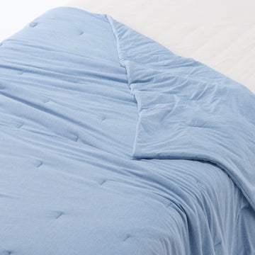 Cool Touch Thin Duvet Blue MUJI