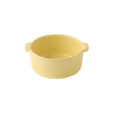 Stoneware Mini Cocotte Bowl (Dia. 15.8 cm) - Light Yellow MUJI