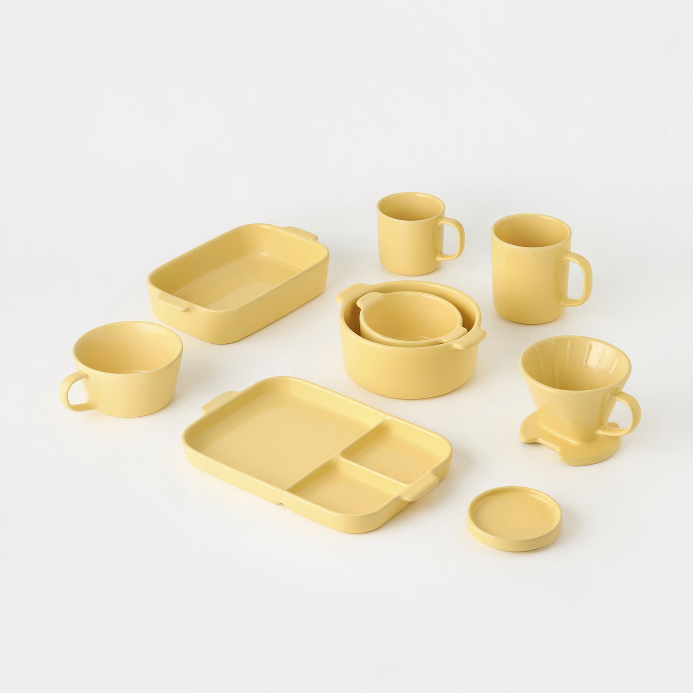 Stoneware Mug Cup 500 ml - Light Yellow MUJI