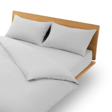 Cool and Soft Duvet Cover Grey MUJI
