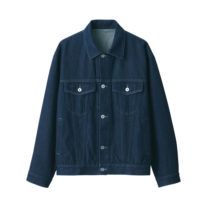 Men's Kapok Blend Denim Jacket, Sustainable Fashion