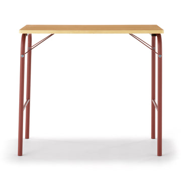 Steel Pipe Table - Burgundy MUJI