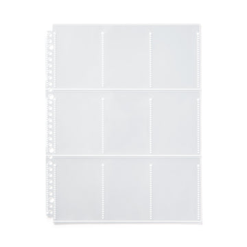 Trading Card 9-Pocket Refill for A4 Wide Organizer MUJI