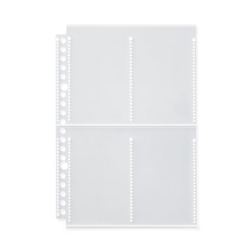 INSTAX Mini 4-Pocket Refill for A5 Wide Organizer MUJI