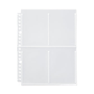 Trading Card 4-Pocket Refill for A5 Wide Organizer MUJI