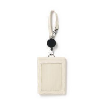 Self Standing Card Holder with Reel - Ivory MUJI