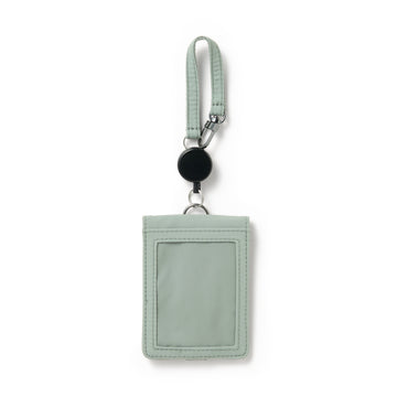 Self Standing Card Holder with Reel - Moss Green MUJI