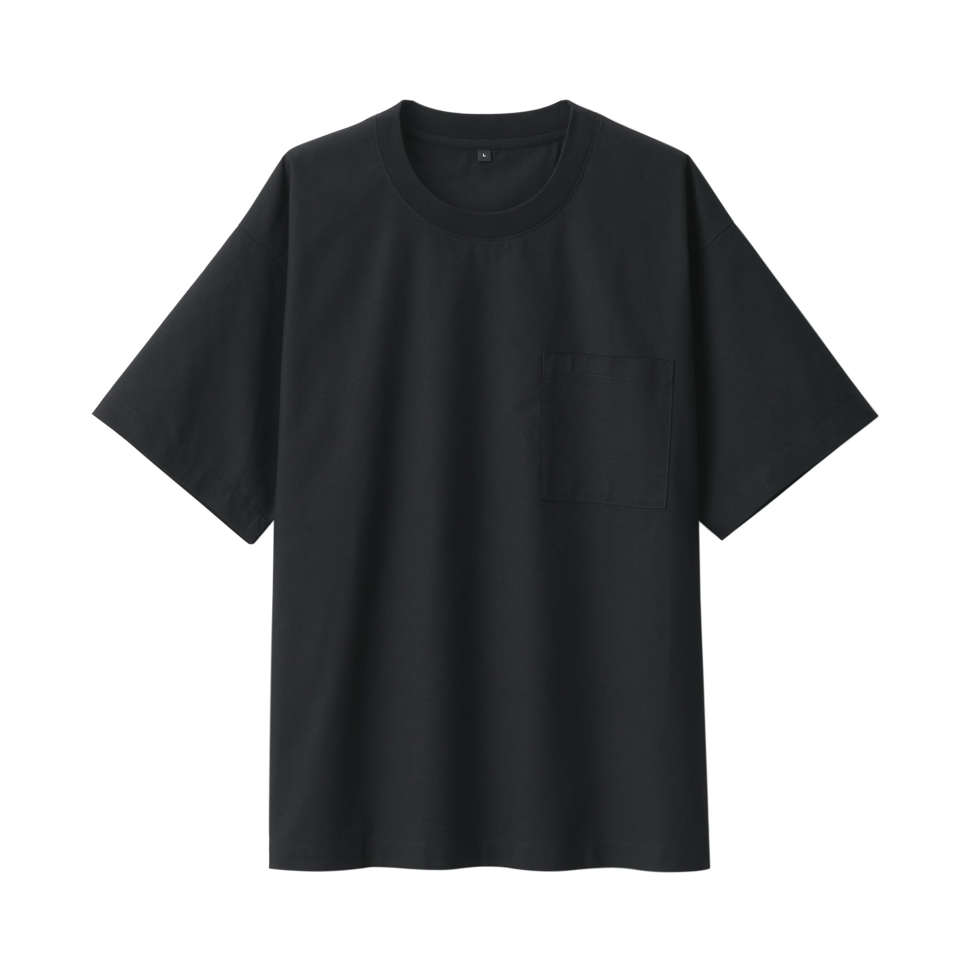 Men's Cool Touch Crew Neck Short Sleeve Woven T-Shirt