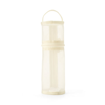 Nylon Mesh Vertical/Horizontal Pen Case Thin - Ivory MUJI