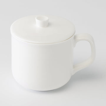 #wk 35 YL -import- Bone China Mug Cup with Lid (230 ml) MD8ICC3A MUJI