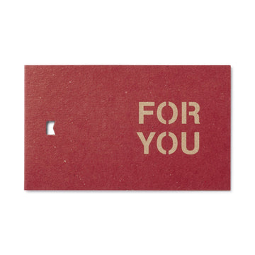 Gift Message Tag - For You MUJI