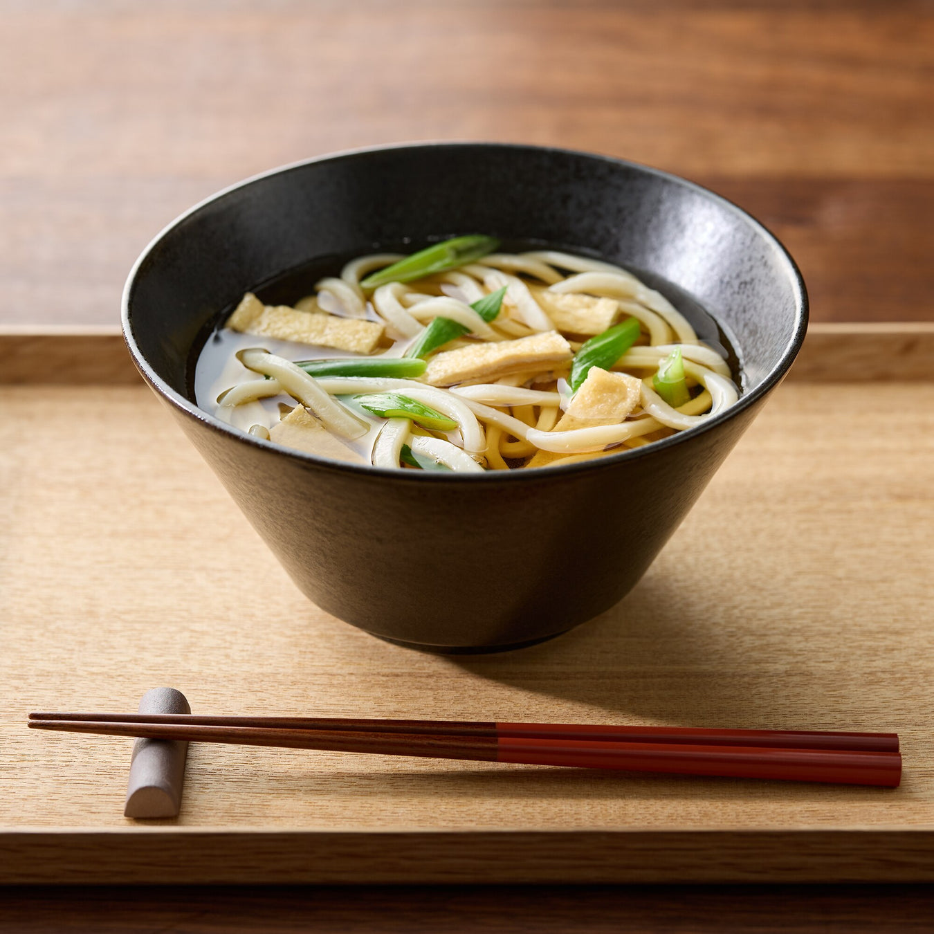 Mino Ware Noodle Bowl - Black MUJI