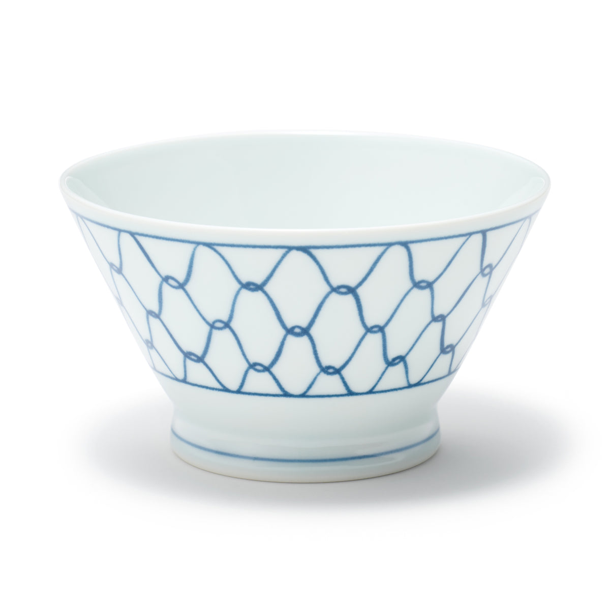 Pattern Muji Hasami Ware Rice Bowl - Mesh Pattern - Small | Japanese Tableware ...