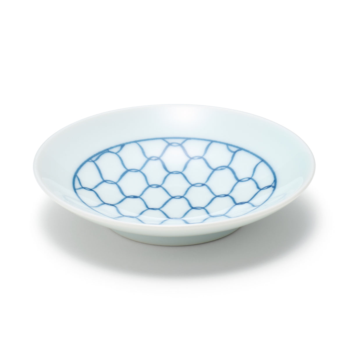 Hasami Ware Small Plate Mesh Pattern | Japanese Tableware | MUJI Canada