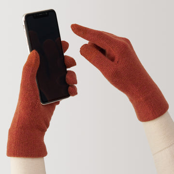 Wool Blend Touchscreen Gloves MUJI