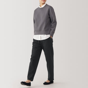 Women's Washed Denim Easy Tapered Pants MUJI