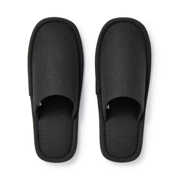 Either-Foot Slippers Black MUJI
