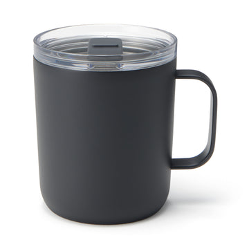 Insulated Travel Mug with Measurements 400 ml - Black MUJI