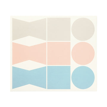 Writable Gift Stickers - Grey/Blue/Pink MUJI