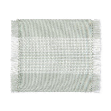 Indian Cotton Rib Coaster - Light Green MUJI