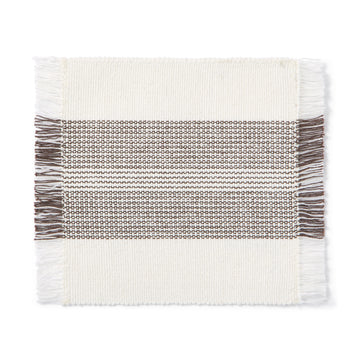Indian Cotton Rib Coaster - Off White MUJI