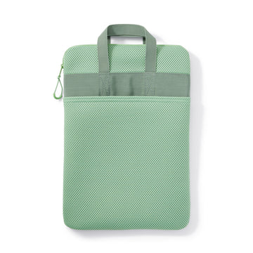 Polyester Vertical Cushioned Tablet Case - Green MUJI