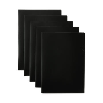 #WK33 YL - Polypropylene Clear File Folder - A4 Black ND1K9A5S MUJI