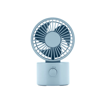 Cordless USB Desk Fan with Oscillation - Blue MUJI