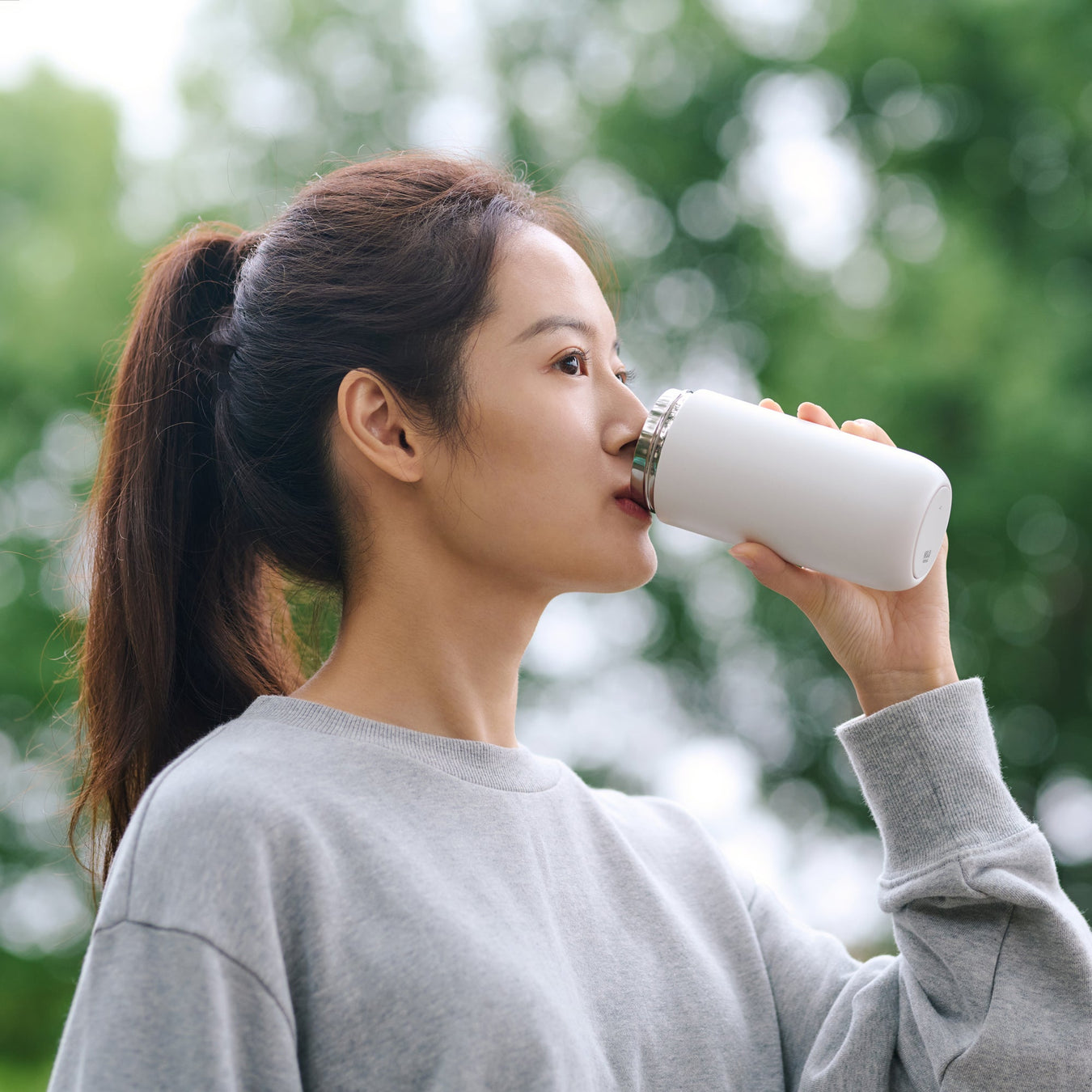Stainless Steel Bottle - White (320 ml) MUJI