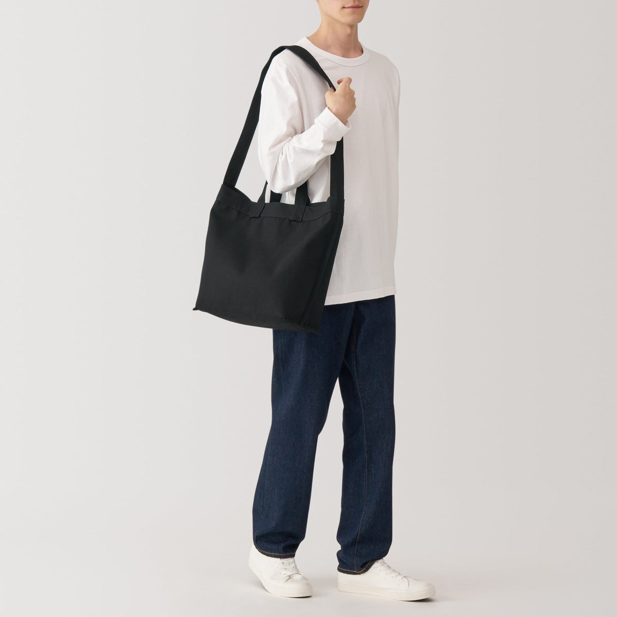 2-Way Canvas Tote Bag | Bags & Backpacks | MUJI Canada