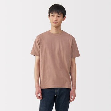 Men's Washed Jersey Crew Neck Short Sleeve T-Shirt MUJI