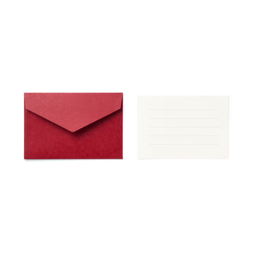 Mini Letter Writing Set - Burgundy MUJI