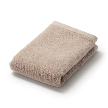 Twin Pile Hand Towel with Loop Pink Beige MUJI