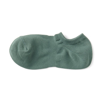 Right Angle Sneaker Socks Olive Green MUJI