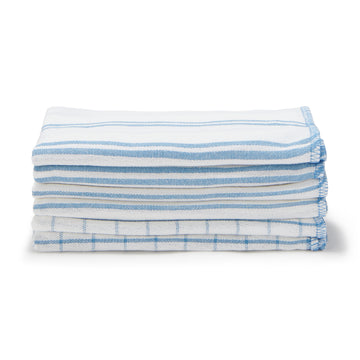 Indian Cotton Kitchen Cloths - Blue (6 Pack) MUJI