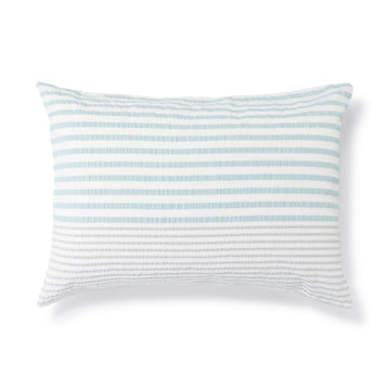 Seersucker Striped Pillowcase Blue Stripe MUJI