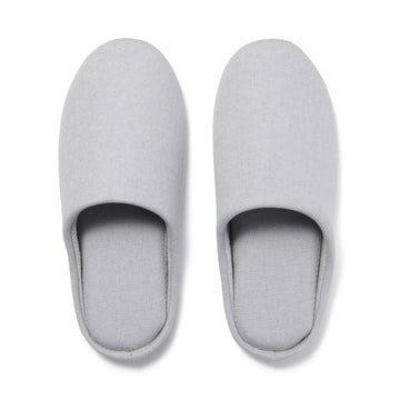 Cotton Plain Weave Insole Slippers Light Blue MUJI