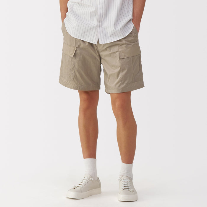 Labo Men's Water Repellent Nylon Cargo Shorts | MUJI Canada