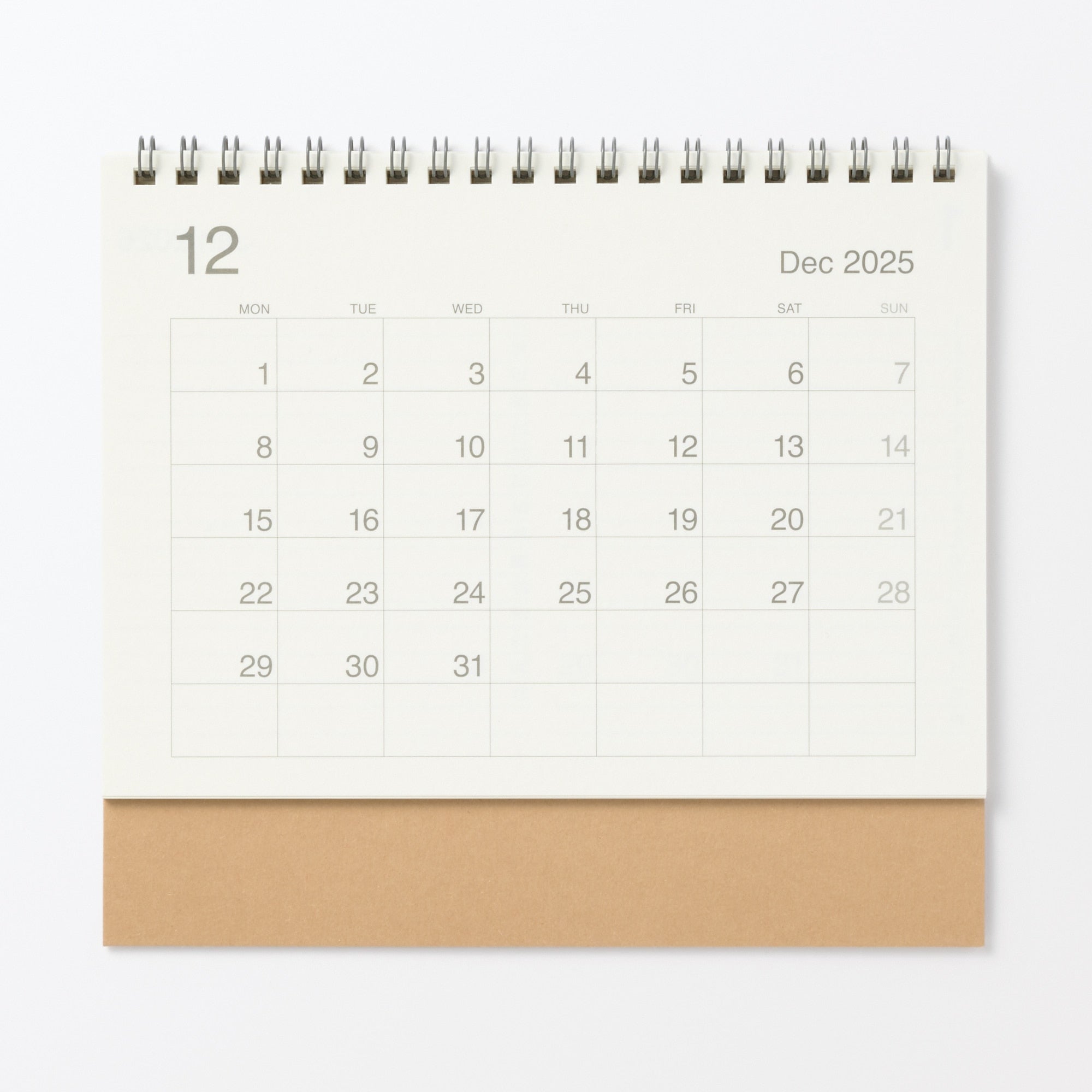 2026 Bagasse Paper Desktop Calendar - Medium