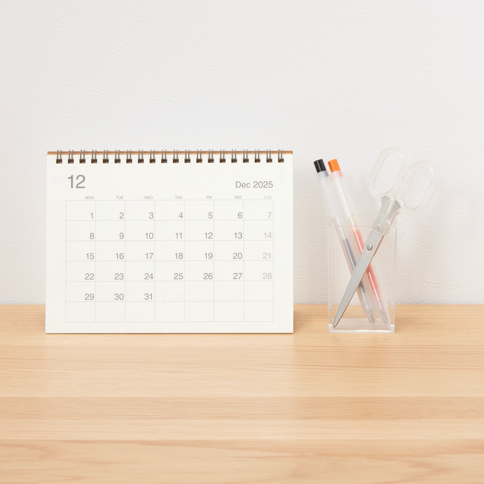 2026 Bagasse Paper Desktop Calendar - Medium