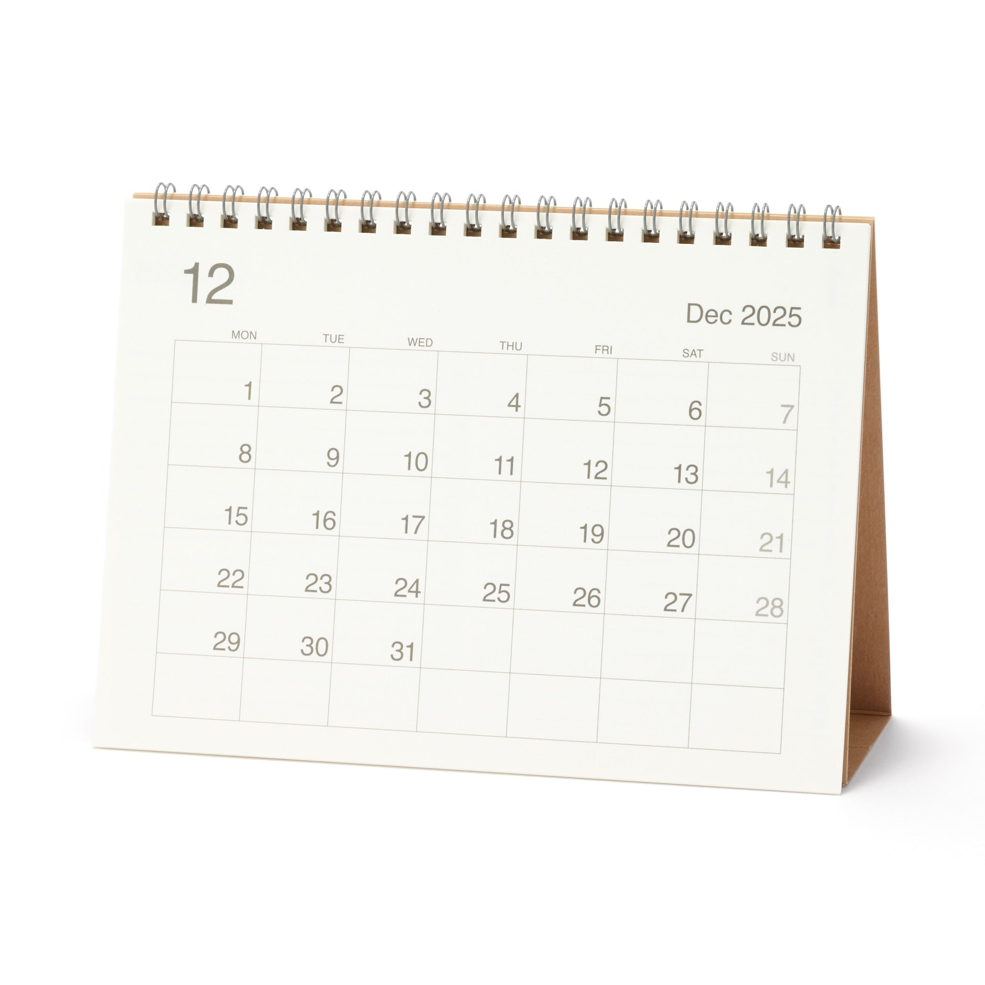 2026 Bagasse Paper Desktop Calendar - Medium
