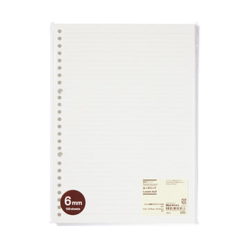 Planted Tree Paper Loose Leaf 6mm Lined B5 - 100 sheets MUJI