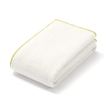 Colour Stitch Pile Face Towel Ivory MUJI