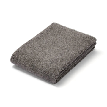 Colour Stitch Pile Bath Towel Charcoal MUJI