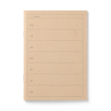 Weekly Undated Notebook Planner A6 MUJI