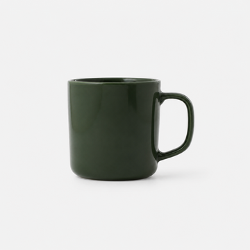 Stainless Steel Ceramic Coated Mug - Dark Green (380 ml) MUJI