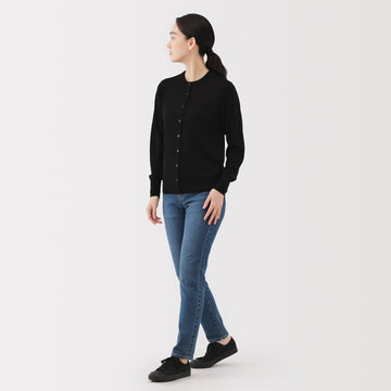 Women's Denim Slim Straight Pants MUJI